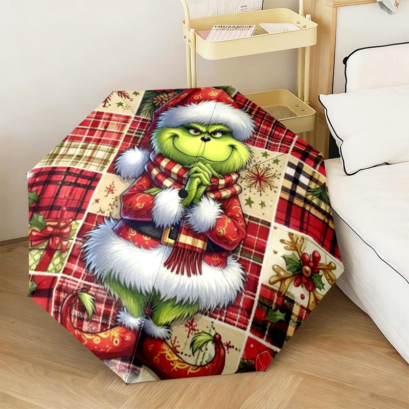 Christmas Comedy How the Grinch Stole Christmas Umbrella home essential wrought iron eight legged multifunctional travel camping essential umbrella 11