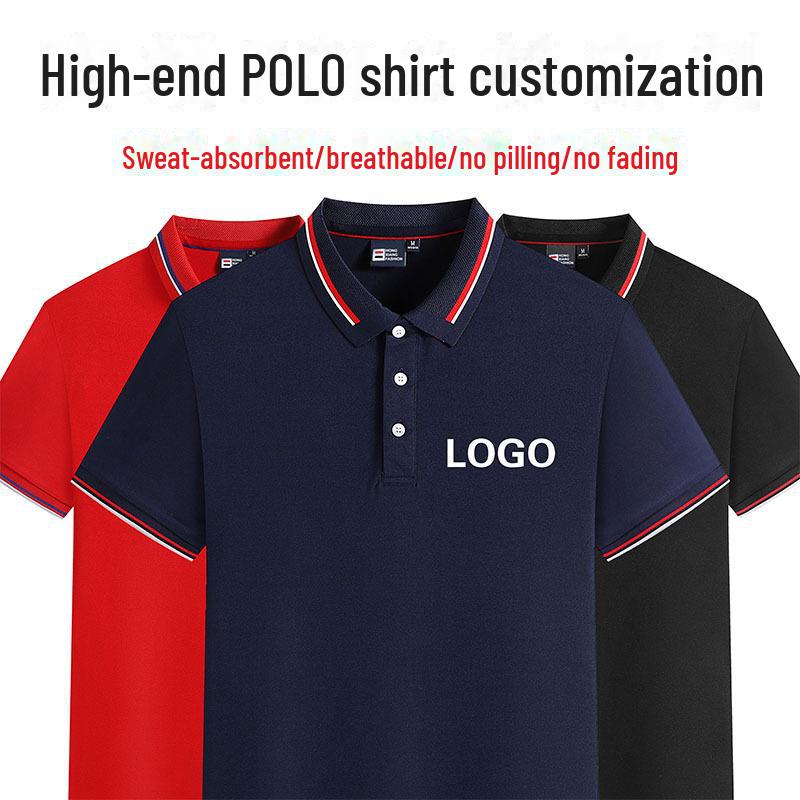 

Custom Logo Embroidered Cotton Polo Shirt - Short-Sleeve Corporate Workwear S