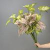 Palm Plant Artificial Anthurium Leaf Artificial Green Plant Leaves  Office Desktop Decoration