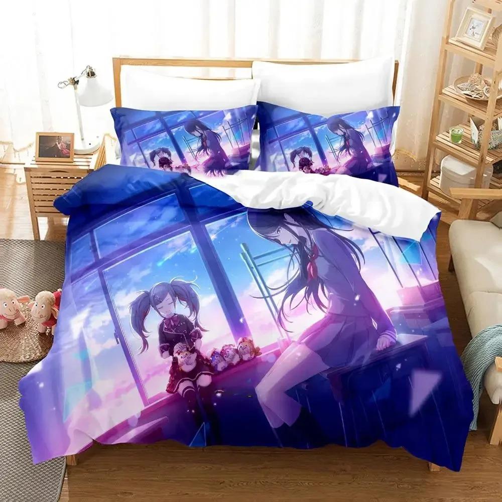 Anime Project Sekai Hoshino Ichika Bedding Set Bedroom Soft Modern Bedspreads Comefortable Duvet Cover Quilt Cover Pillowcase