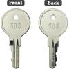 4-Pack CH506 Replacement Keys for Truck Tool Box RV Compartment Lock Keys Silver Code 506