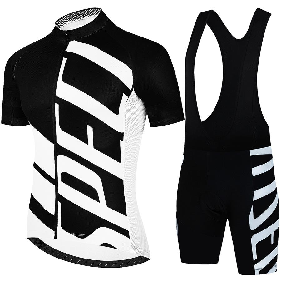Tour De France Team Cycling Jersey & Pants Set Men's Short Sleeve Summer Bike Clothing Breathable Quick Dry Outdoor Road Bicycle