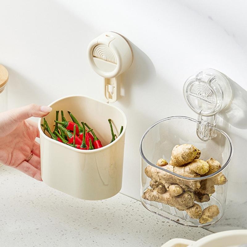 Multifunctional Adhesive Bin For Shower And Kitchen Storage Securely Holds Items Without Drilling Modern Simple Style