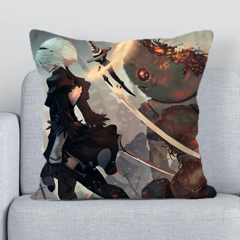 Nier Pillow Cases for bed Decorative Pillowcase Cushion Cover  Pillowcases x Fall Decor Duplex Printing Lounge Chairs