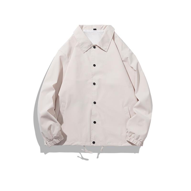 American Style Top Coach Jacket - Spring/Autumn Trendy Men's Lapel Casual Jacket
