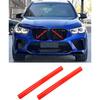 Grill Erts Trims For BMW X3 X4 X5 X6 X7, Compatible With BMW V Brace Wrap Covers Grill Stripes Grille Erts Stripes Wrap (Red, G01 G02 G05 F25)
