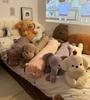 Pillow Bedroom Dormitory Pillow Female Hippopotamus Long Bedhead Cushion Living Room Leg Clamp Sofa Sleeping Pillow