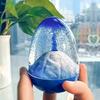 Volcanic Eruption Ornament- Egg-Shaped Liquid Floating Desk Decor for Kids & Adults (Multiple Designs)