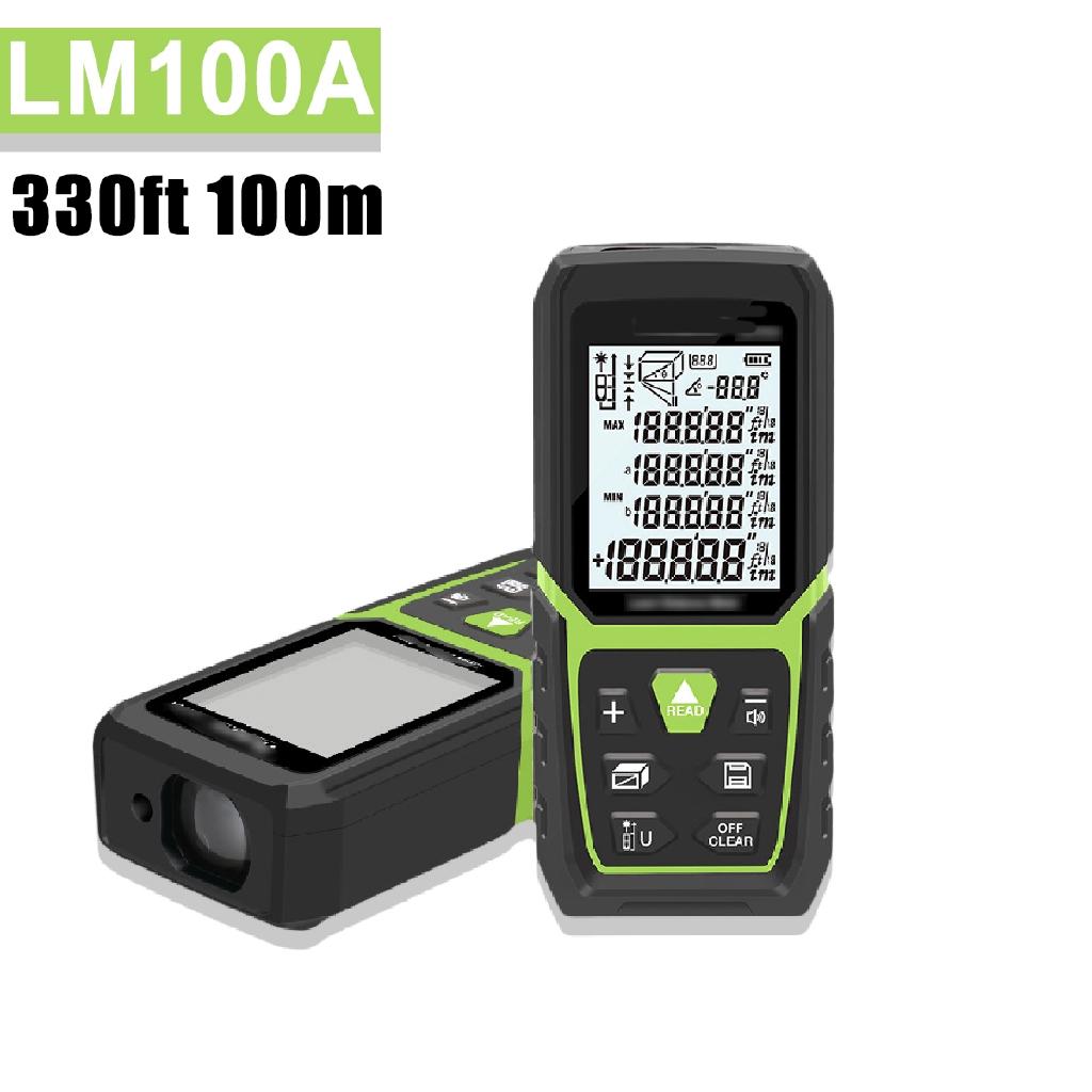 Portable Laser Distance Meter High Precision Laser Rangefinder Laser Tape Ranges Finder Diastimeter Measurer 3.7V 50m 100m 150m