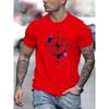 Men's Printing Simple Comfortable Digital Daily Pure Cotton T-Shirts Men’s