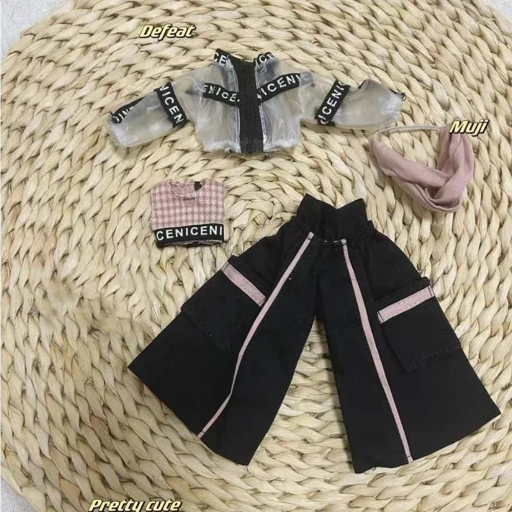 Móda Roztomilý Ležérní 30cm Oblečení pro panenky Šaty Oblečení na převlékání 1/6 BJD Panenka Oblečení Set Dívčí Hračka Dárek Doplňky pro panenky