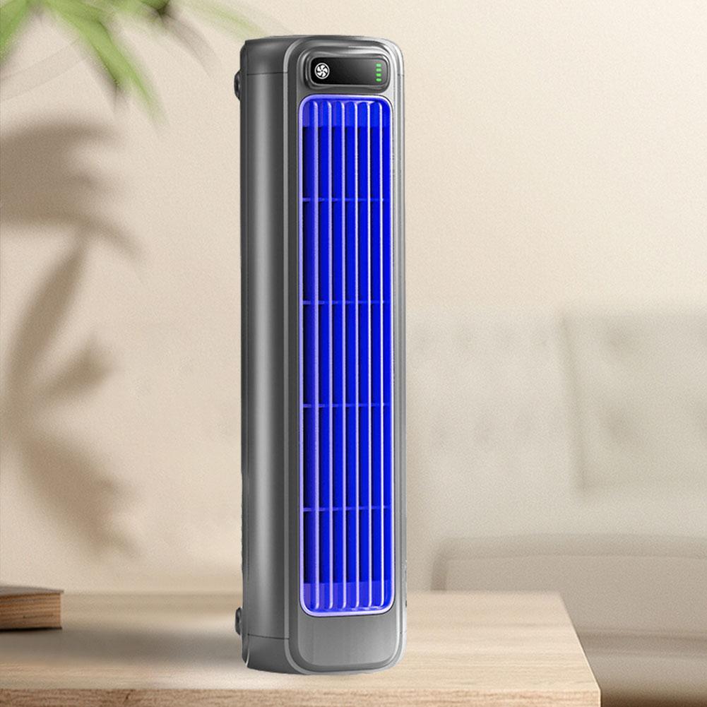 Portable Tower Fan 3 Speeds Air Conditioner Fan Quiet Wall Mount Air Cooler Leafless Fan for Home & Office Desktop Standing Fan