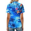 Women's Casual Polo Shirt Loose Fit Short Sleeve Top Button Placket Lightweight Breathable Fabric Summer Style