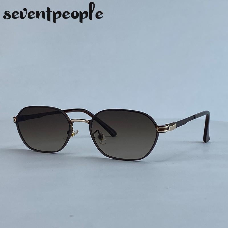 Steampunk Rectangle Sunglasses  Luxury Brand Trendy Metal Small Frame Sunglass For Ladies Classic Rectangular Shades UV400