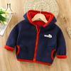 Children Fleece-lined Sweatshirt Autumn  Winter New Boys and Girls Clothing Children Hooded Top Baby Fleece Coat
