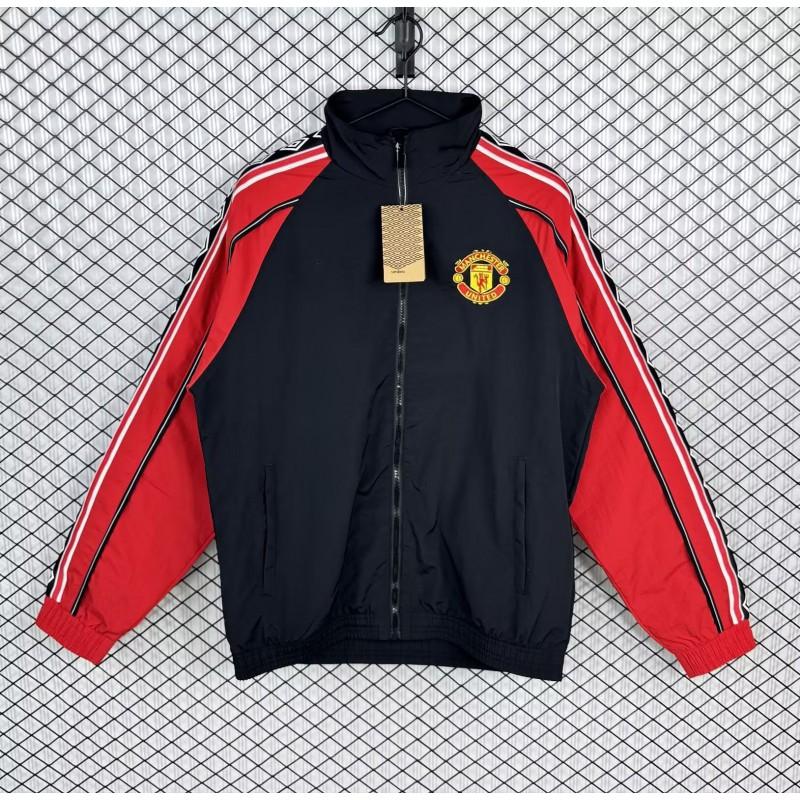 Maglia da Calcio Stile Vintage Giacca Sportiva Casual da Adulto Giacca a Vento Tutto