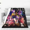 Rumi Kpop Demon Hunters Soft Blanket  Camping Plush Bedding Throws Aesthetic Couch Chair Flannel Bedspread Sofa Bed Cover