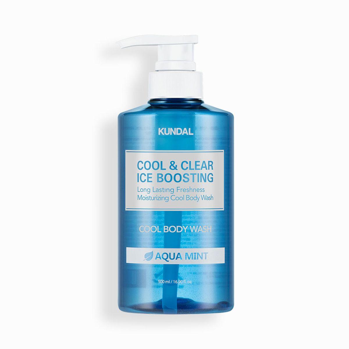 Охлаждающий гель для душа Cool & Clear Ice Boosting с аква-мятой 500 мл