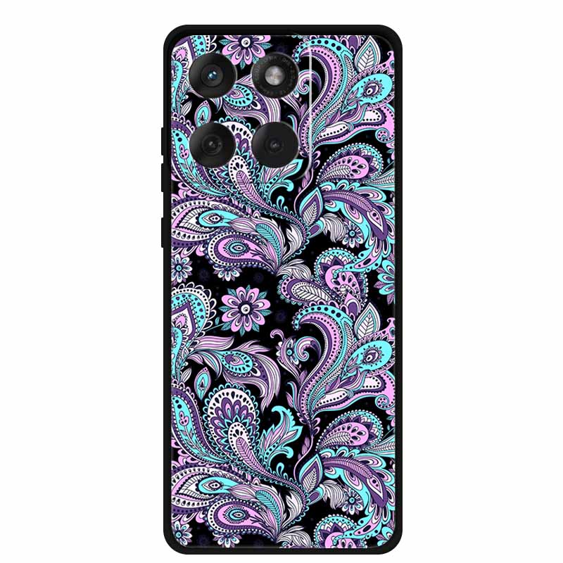 For Motorola G67 Power 5G 2025 Case Shockproof Soft Black Silicone Cute Cat Coque For Moto G67 Power Case 6.7" Cartoon Bumper