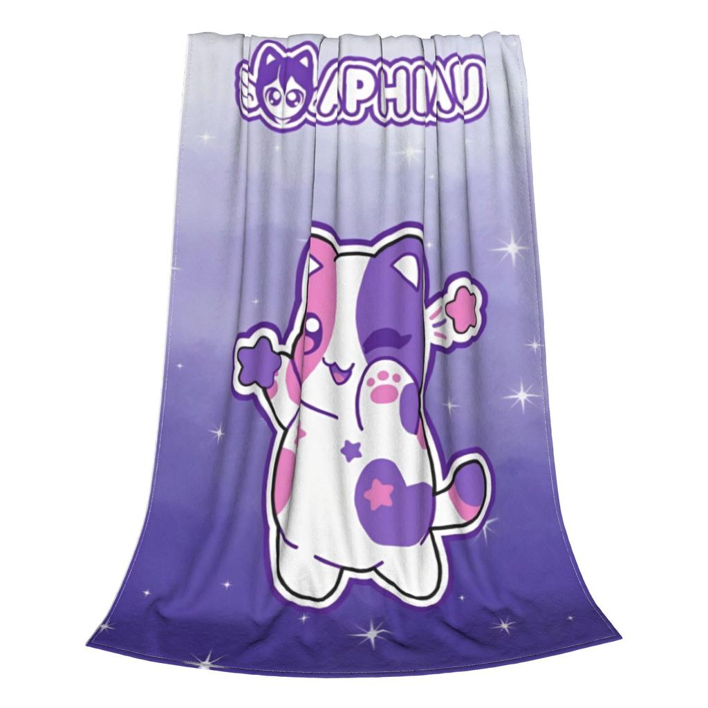 APHMAU Kawaii Cats  Blankets Lightweight Thin Flannel Healing Gifts  Throw Blanket Bedspreads