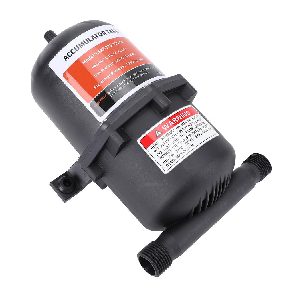 0.75L Mini Pressure Tank with Clamps 1 2 MNPT Port Pre Pressurized Accumulator Tank for RV Boat Trailer Maximum 125PSI