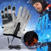 USB Heated Gloves For Motorcycle Riding Snowboarding Hiking Waterproof Touchscreen Winter Snowboard Gloves Hand Warmer Glove