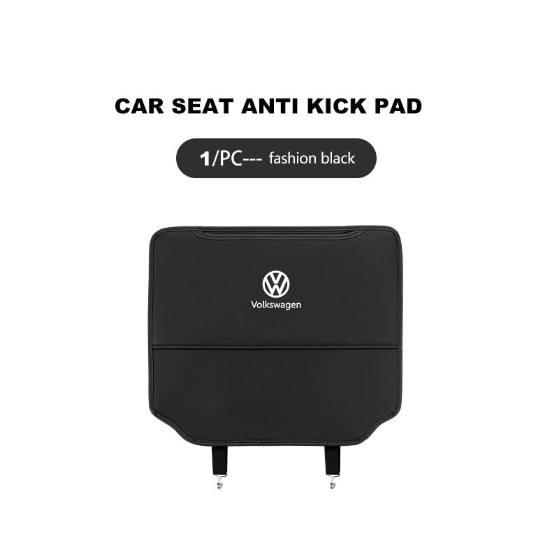 Universal Car Seat Kick Shield Leather Anti Dirt Back Protector Mat For Volkswagen VW Passat Golf 4 5 6 Tiguan Polo Scirocco