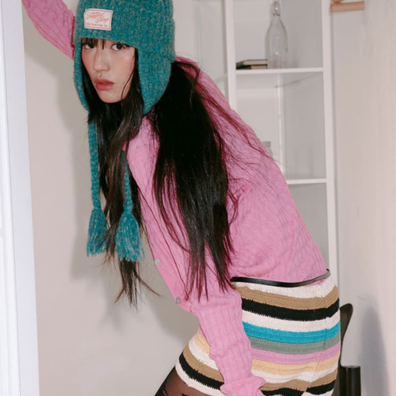 SNUGGIEST [2nd Reorder] Knit Trooper Beanie [Mossy Blue]