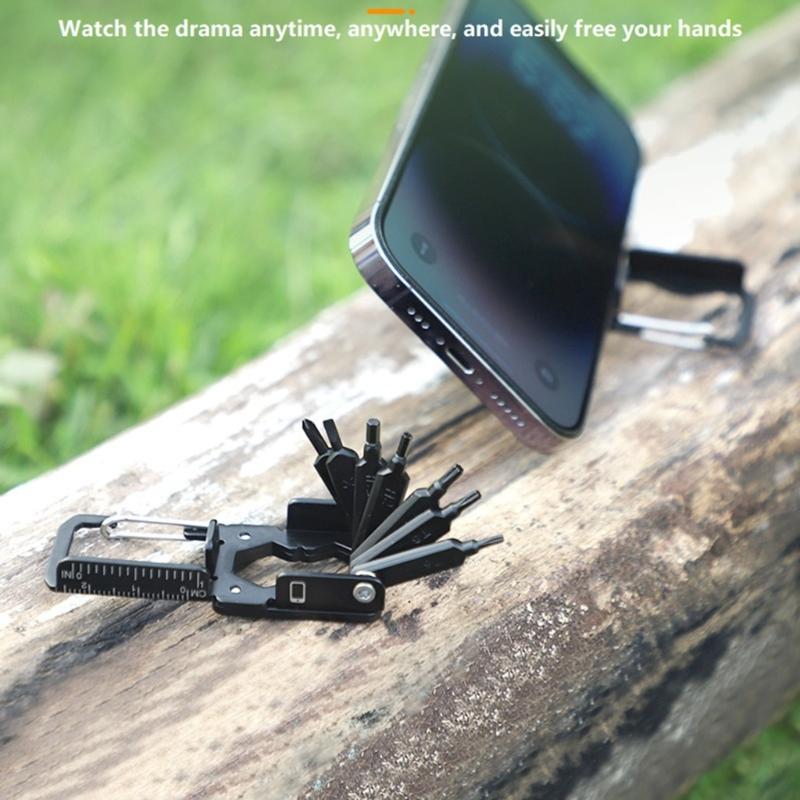 Portables Stainless Steel Multitool With Hexagonal Flat Phillip Screwdriver for Convenient Use and Storage