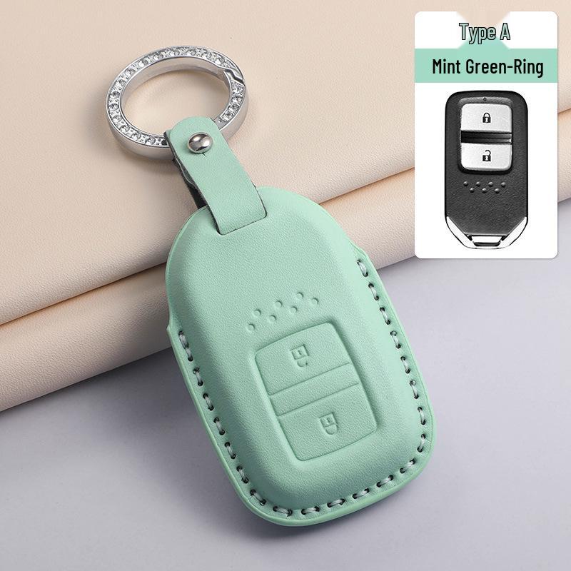 Fits 24 Honda Models: Key Case for CRV, Binhzhi, XRV, XR-V, HR-V, Haoying, Civic, UR-V, Accord, and Lingpai - Textured Purple