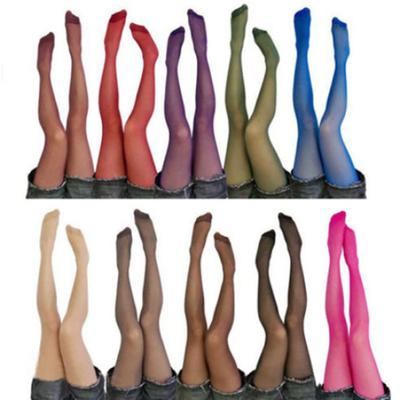 Medias largas de terciopelo transparente para mujer, medias sexys a la moda, Color caramelo