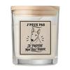 Scented Candle - PLANETEE - I Can't Minimalist - Vanilla - Bull Terrier - Bamboo Lid