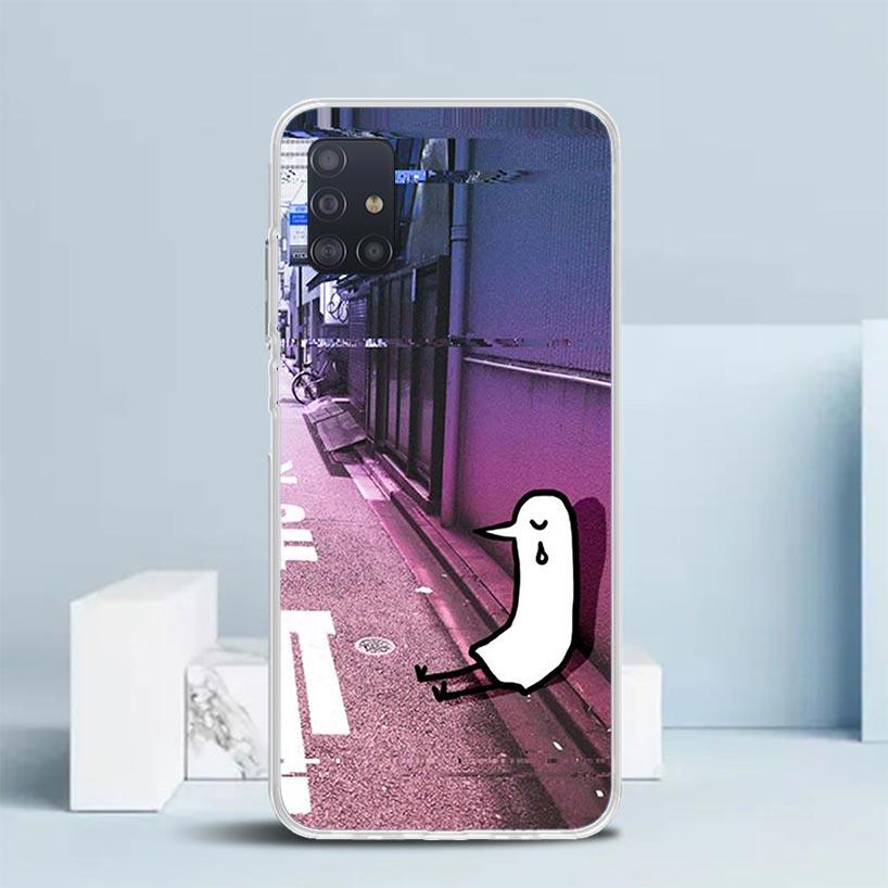 Oyasumi Punpun Soft Cover for Samsung Galaxy A12 A22 A32 A52 A72 A02S Phone Case Note 20 Ultra 10 S10 Plus A51 A71 A50S A20S A10