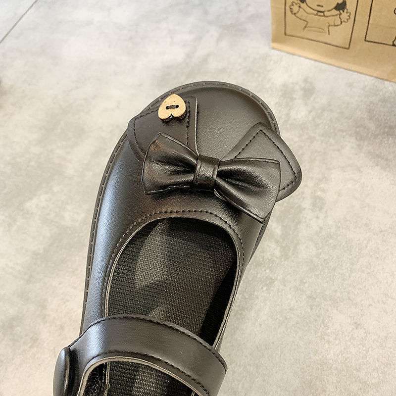 

Small leather shoes women s British style Japanese JK uniform retro college style Lolita Mary Jane autumn Korean version of small leather shoes 35 чёрный