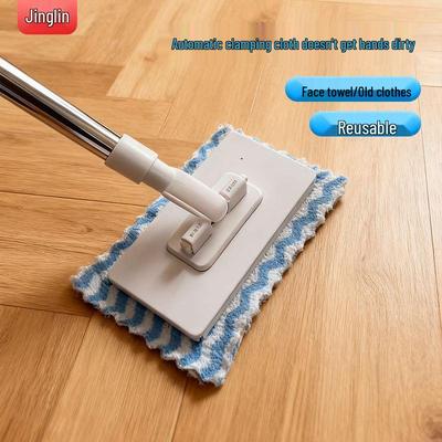 Kolay Temizlik İçin Otomatik Klipsli Eller Serbest Tekrar Kullanılabilir Yüz Havlusu Mop
