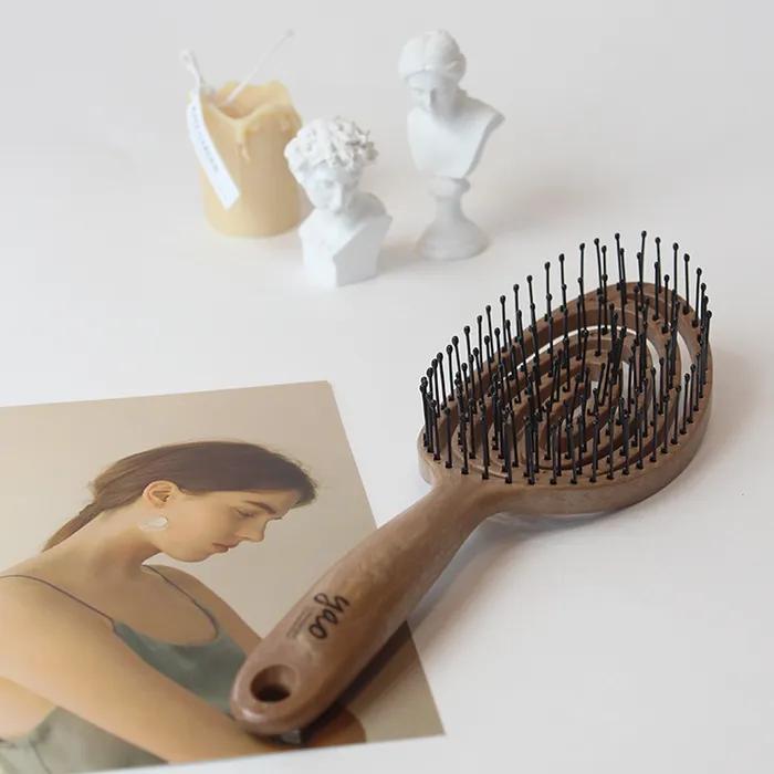Hairbrush Wood Round
