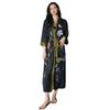 Yao Ting Women's Plus Size Satin Chiffon Pajamas - Summer Ice Silk Luxury Sleepwear & Bathrobe Set