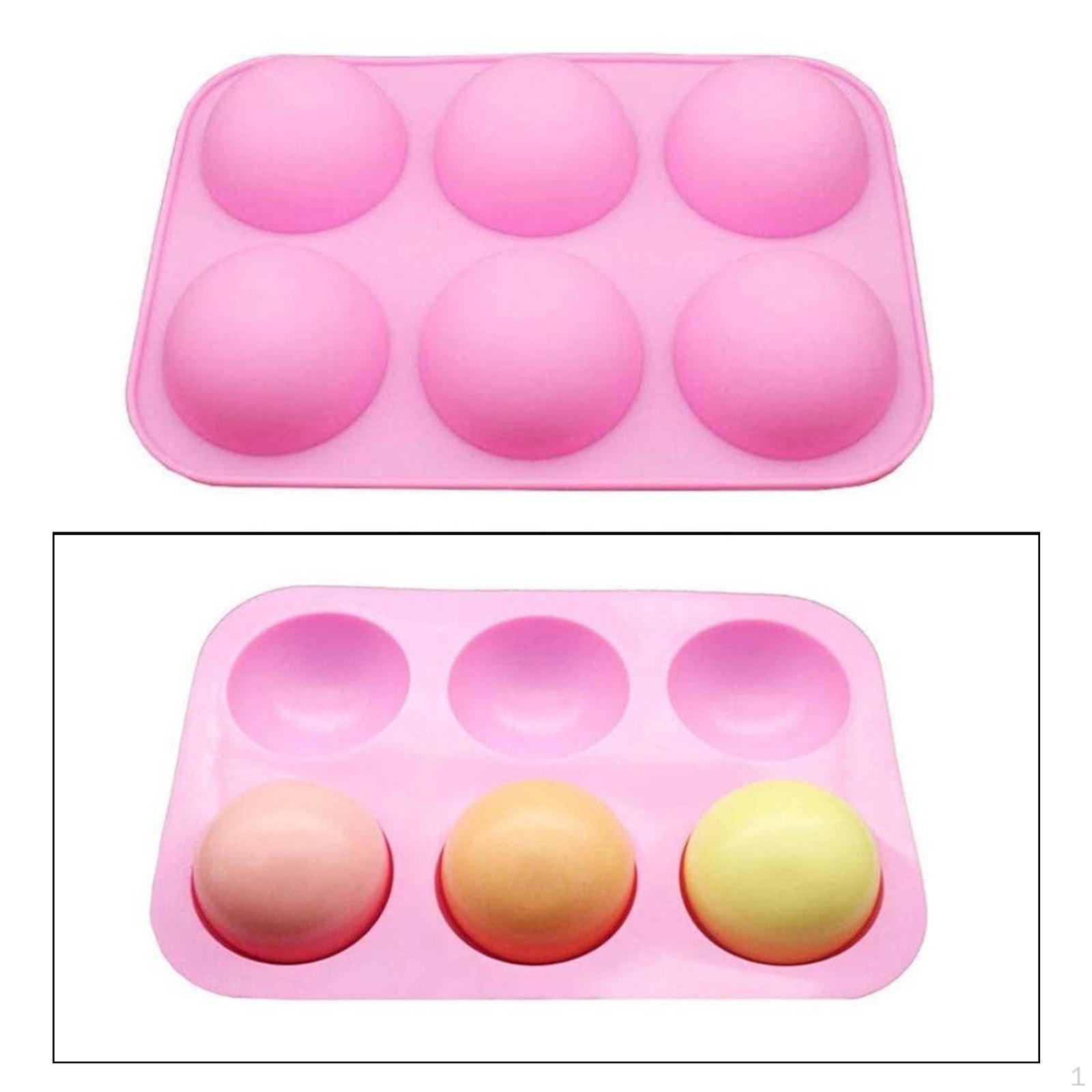 6 Hole Semi-Sphere Cake розовый