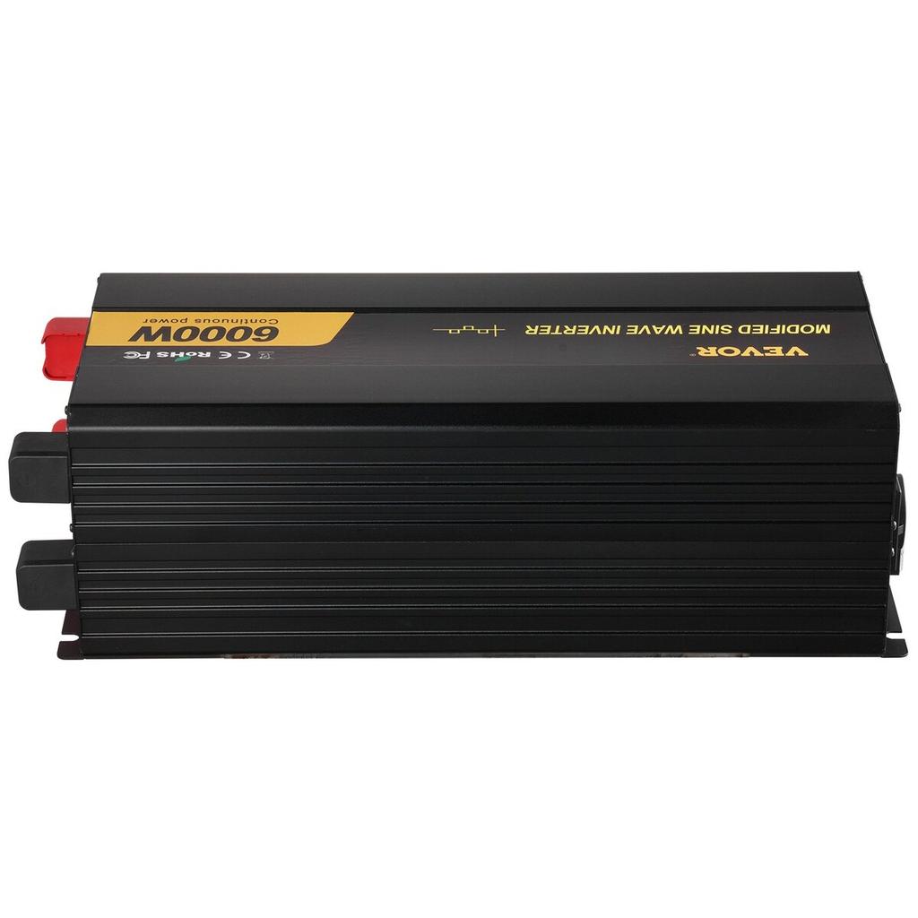 Power Inverter Modified Sine Wave Inverter 6000W DC 12V To AC 230V LCD