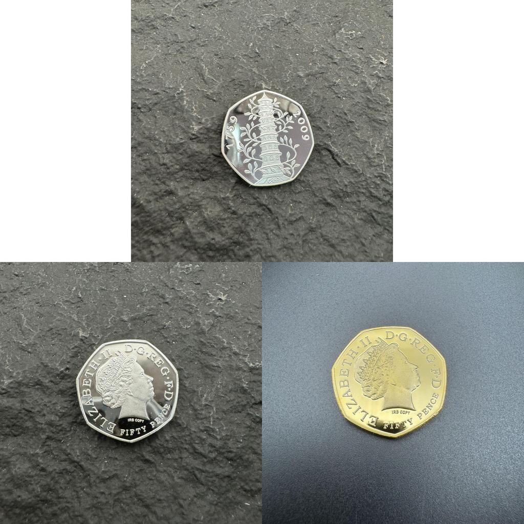 Seltene Kew Gardens 50p 2009 Nachbildung Münze Metall Gedenkmedaille Für Bürodekoration Und Geschenk