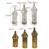 Home Decoration Golden Hollow iron art lamp Lantern Atmospheres Decorative Lamp Ornaments Ramadan Crafts Decorative ornaments