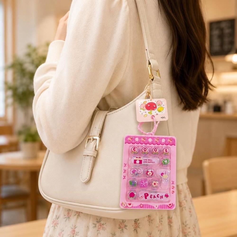 14Key Decompression Button Toy Creative Style Keyboard Keychain Mini Keyboard Pendant Children Use