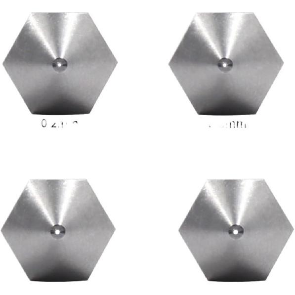 5Pcs MK10 Stainless Steel Nozzle Compatible with 3D Printer Parts 0.2 0.3 0.4 0.5 0.6 0.8 1.0mm 1.75mm Filament M7 Thread Nozzles (Size : 1.75mm