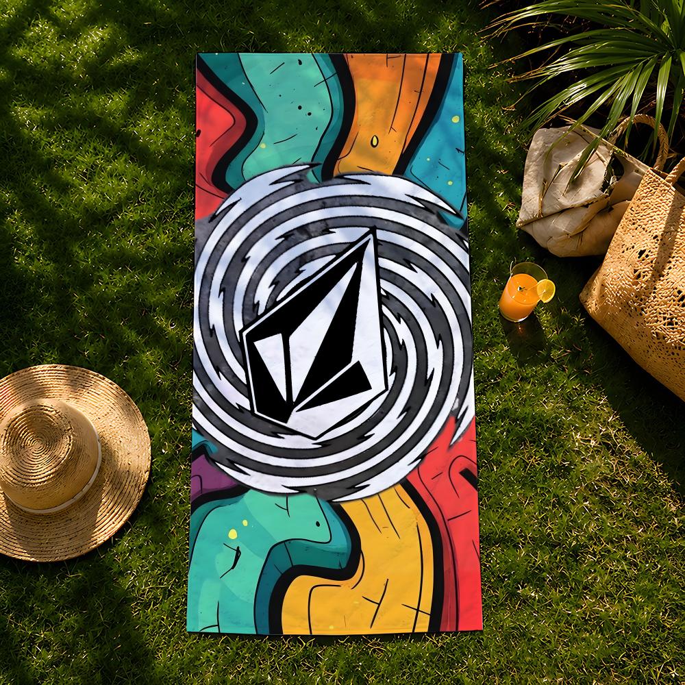 Brand V-Volcom Towel beach towel, quick drying absorbent bath towel for Swim,Gym,Camping,Outdoor