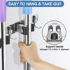 Wall Mount Mop Organizer Holder Broom Hook Stainless Steel Storage Hook Kitchen Bathroom Organization Accessories