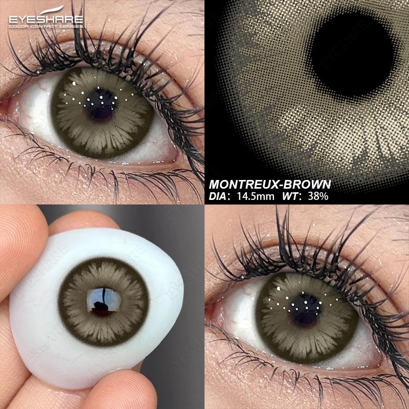 Eyeshare Cosplay Color Contact Lenses for Eyes Anime Purple Eyes Contacts Lenses Colorful Makeup Eyes Lenses Yearly 2pcs/pair