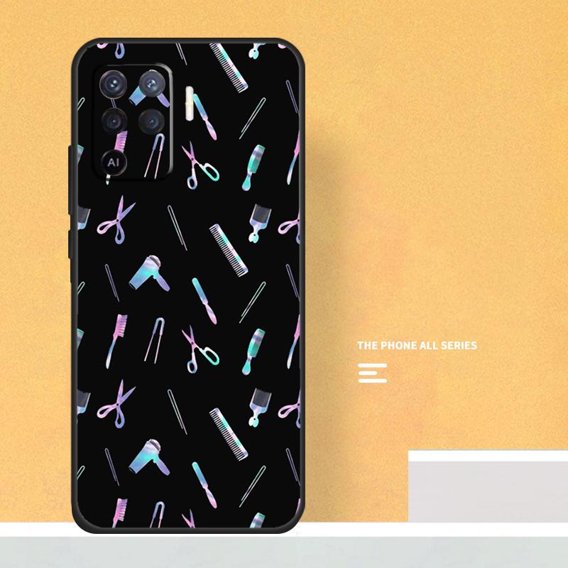 Hair Stylist Hairdresser Case For Oppo A18 A38 A58 A78 A98 A5 Pro A6 A15 A54 A74 A94 A17 A57 A80 A60 A40 A16 A76 A96