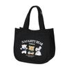 Canvas Lunch Bag Classic Bear Lunch Box Storage Handbag Multifunctional