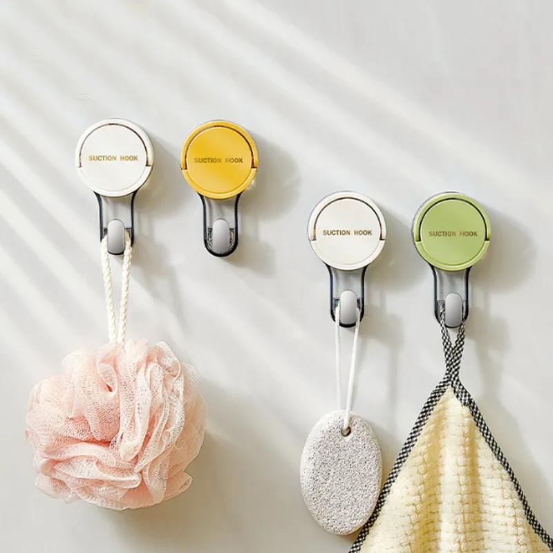 Suction Cup Hook Strong Vacuum No Punching Adhesive Hook Towel Rack Kitchen Bathroom Bathroom Wall No Marks Movable YLE375