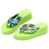 Elegant Women Summer Flip Flops Wedge Heeled Platforms With Comfortable Beach Shoes